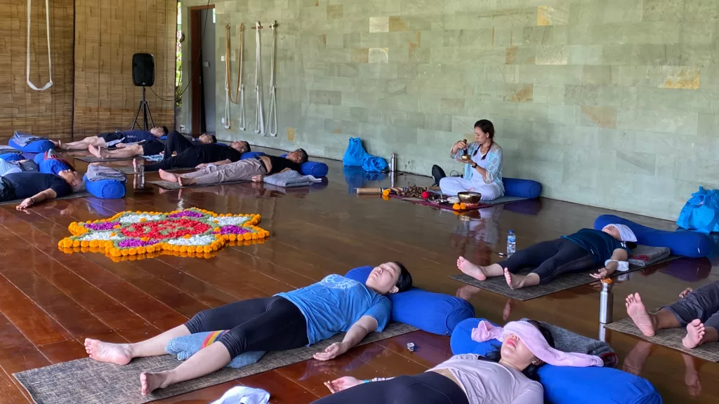 private meditation session Panca Kosha Yoga Experience Bali